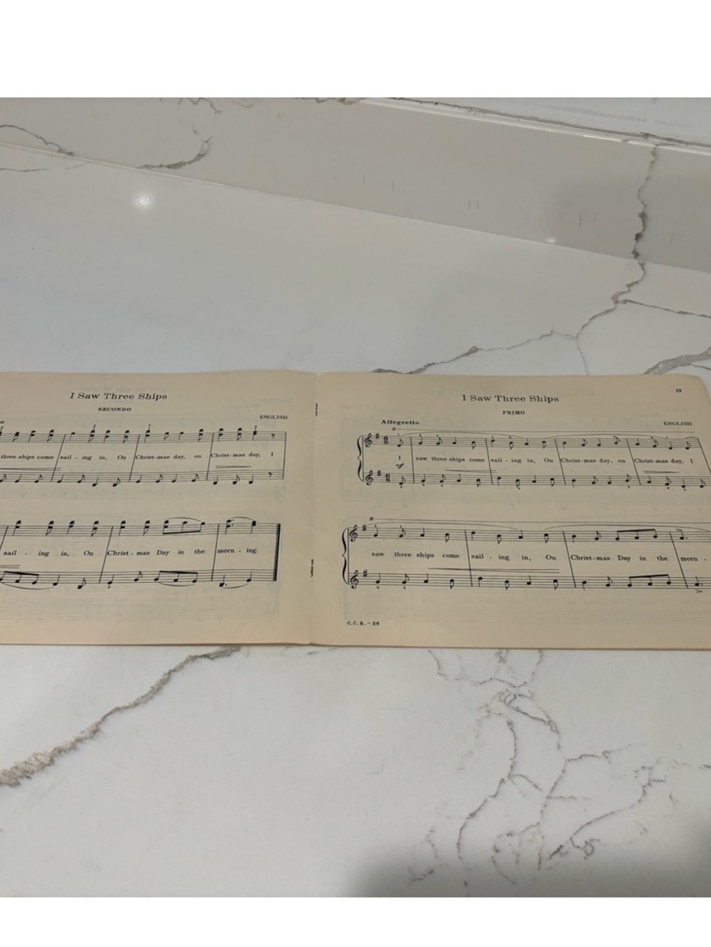 Vintage 1939 Christmas Carols for Piano Duets Easy Arrangements Song Book - Picture 4 of 6